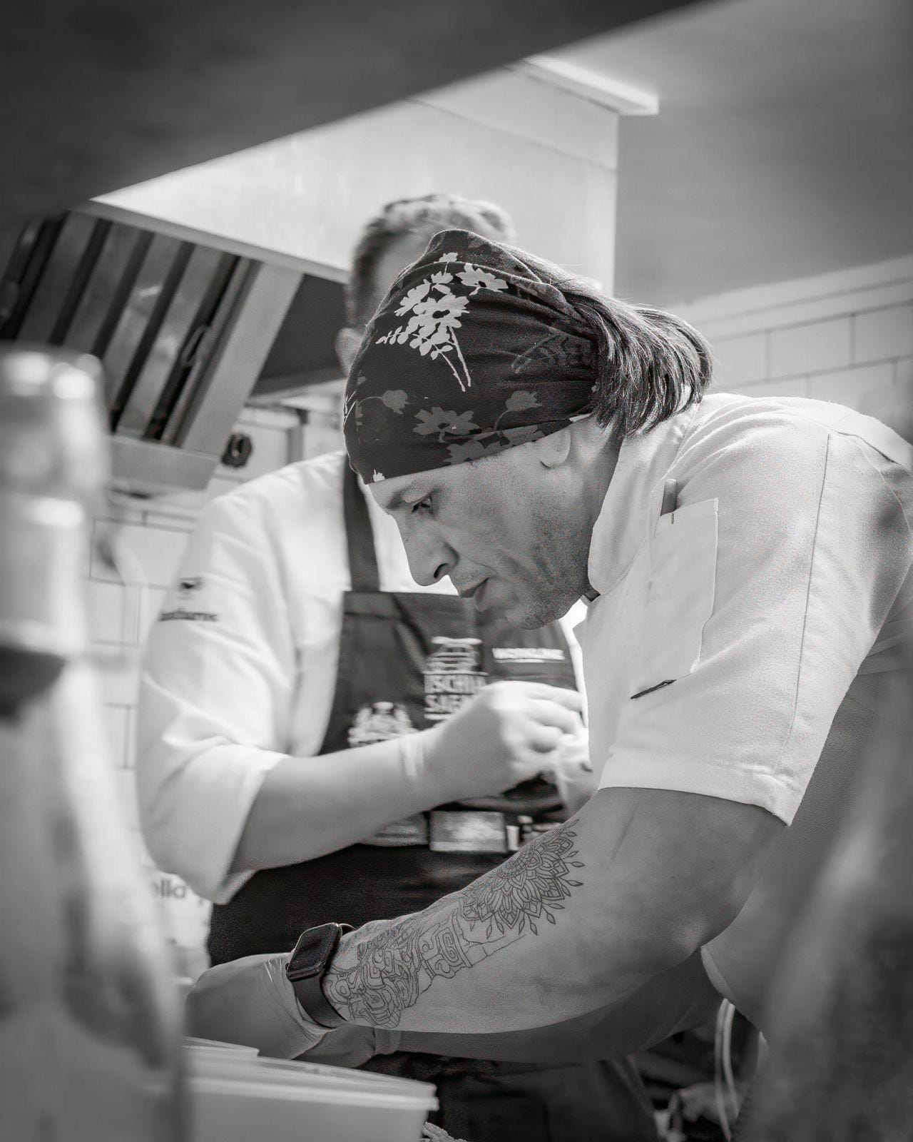 Renato preparing authentic Italian street food